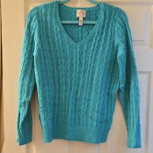 St. John's Bay Turquoise V-Neck Sweater